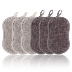 6 St Multifunktionella Skursvampar För Enkel Rengöring Av Kök Style3