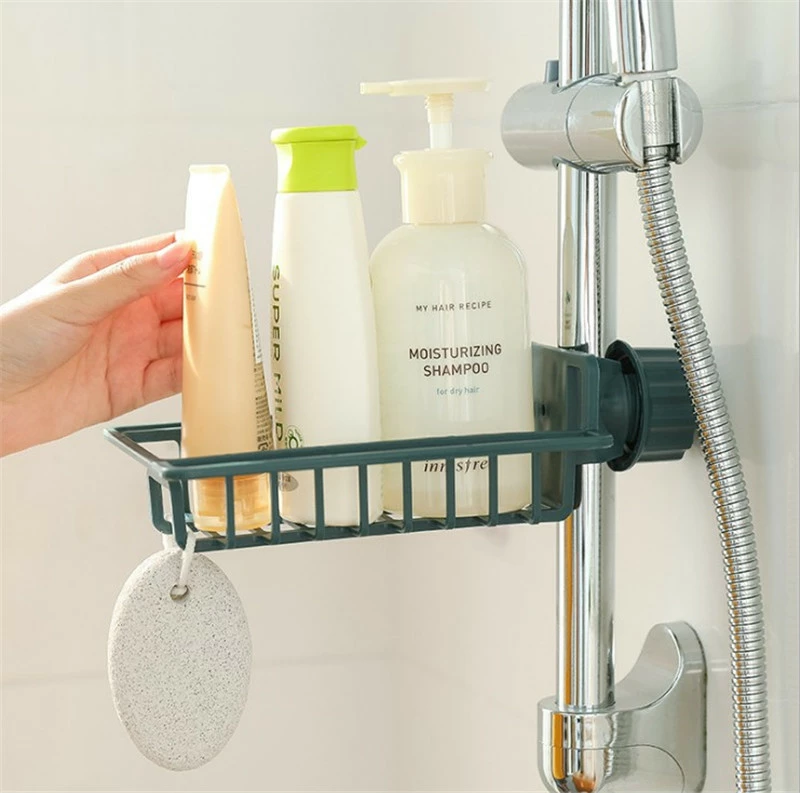 Justerbar Korg För Dusch Och Kök - Grå 5 Justerbar Korg För Dusch Och Kök - Grå - Bild 3