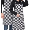 Förkläde Kock Matlagning Unisex Skydd Kök Grill Grilla, Rutig Svart Och Vit Rutig -Köksmaterial Försäljningsbutik 157115030 origpic f2141e
