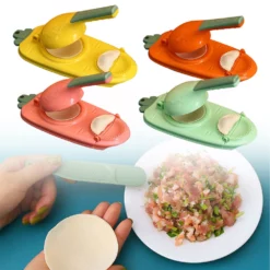Dumpling Maker Kök Dumpling Making Tool Handgjord Mould Yellow
