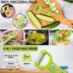 3 I 1 Grönsakspotatisskalare För Kök Red -Köksmaterial Försäljningsbutik 20230105133755 KN22091 ft