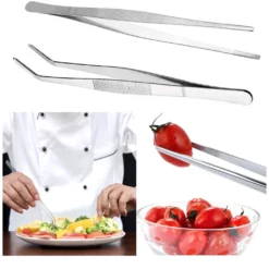 2 Delar Matlagning Pincett Mat Tong Kök Gadget Servering Tång 25cm,Curve -Köksmaterial Försäljningsbutik 2aa84b3e530b4fe5af49435964267e5f