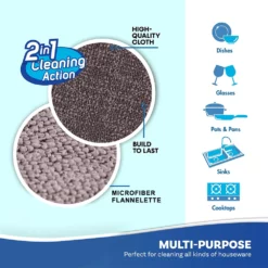 6 St Multifunktionella Skursvampar För Enkel Rengöring Av Kök Style3 -Köksmaterial Försäljningsbutik 3 1