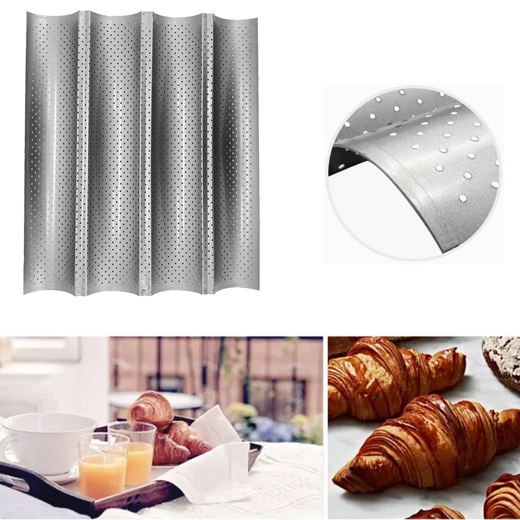 4 Bröd Form Franska Bröd Bakplåt Non-stick Kök 4 4 Bröd Form Franska Bröd Bakplåt Non-stick Kök - Bild 2
