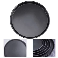 Rund Förtjockad Pizzabricka Non-Stick Bakpanna Hem Kök 2pcs & Black -Köksmaterial Försäljningsbutik 3a033c7d 2e17 2927 1755 d9276a0e7abf