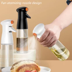 Kök/BBQ Glasolja Sprayflaska Finfördelning Oljekontroll Pott White -Köksmaterial Försäljningsbutik 4 5