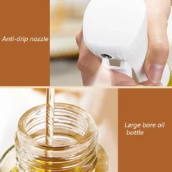 220ml Oljesprayflaska I Glas Pneumatisk Sprayflaska För Kök White -Köksmaterial Försäljningsbutik 4 8