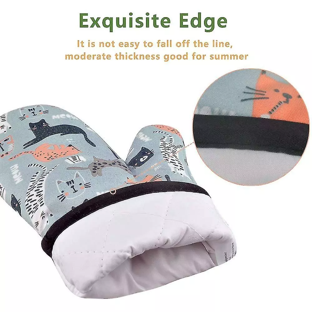 Ugnshandskar För Kök, Ventilerande Värmebeständiga Ugnshandskar 4 Ugnshandskar För Kök, Ventilerande Värmebeständiga Ugnshandskar - Bild 2