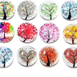 12-pack Kylskåpsmagneter Kontorsklistermärken Kök Hem (mixpack）