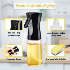 220ml Oljesprayflaska I Glas Pneumatisk Sprayflaska För Kök Black 12 220ml Oljesprayflaska I Glas Pneumatisk Sprayflaska För Kök Black -Köksmaterial Försäljningsbutik 5 7