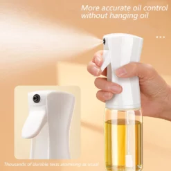 220ml Oljesprayflaska I Glas Pneumatisk Sprayflaska För Kök White -Köksmaterial Försäljningsbutik 5 8