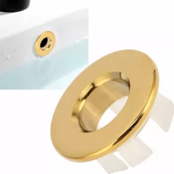 Kraftig överloppsring I Mässing För Handfat Kök (guld) -Köksmaterial Försäljningsbutik 51V580iUAWS. AC SL1500