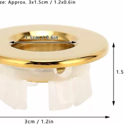 Kraftig överloppsring I Mässing För Handfat Kök (guld) -Köksmaterial Försäljningsbutik 51pg283SMUS. AC SL1500