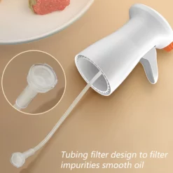 Kök/BBQ Glasolja Sprayflaska Finfördelning Oljekontroll Pott White -Köksmaterial Försäljningsbutik 6 5