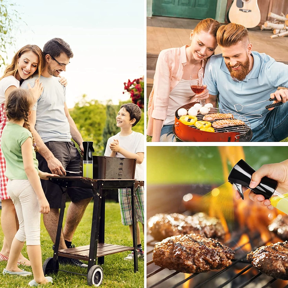 220ml Oljesprayflaska I Glas Pneumatisk Sprayflaska För Kök Black 8 220ml Oljesprayflaska I Glas Pneumatisk Sprayflaska För Kök Black - Bild 6