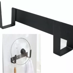 Väggmonterad Pan Lock Hållare För Praktisk Kök Organizer Cut