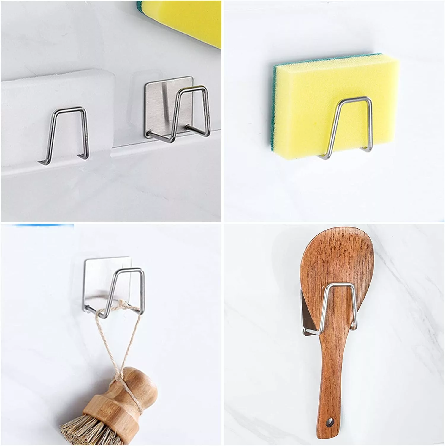 4-dörrars Påse - Kök Självhäftande Svamp Rostfritt Stål 6 4-dörrars Påse - Kök Självhäftande Svamp Rostfritt Stål - Bild 4