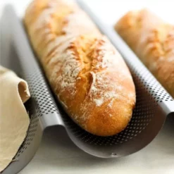 Bröd Baguette Form Vågor Form Ugn Bar Kök Bakning Matlagning Black -Köksmaterial Försäljningsbutik 6cb674bd3b83476cbb9012b69905d74d