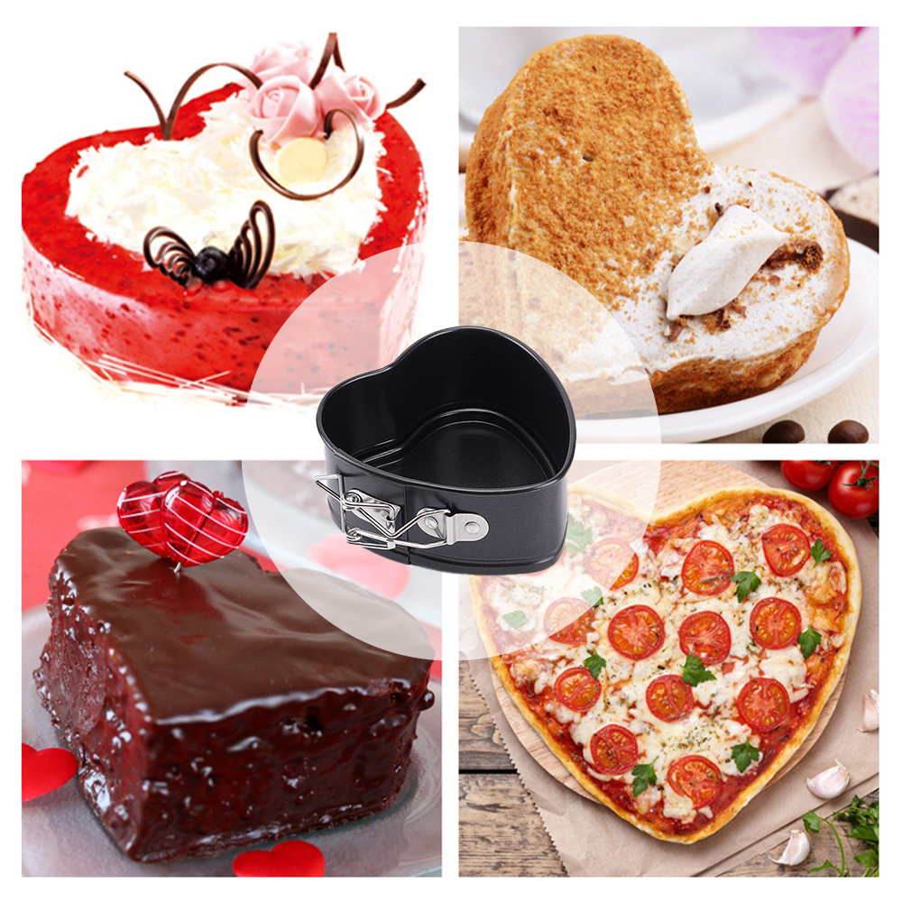 Hjärta Kakfat Bakplåt Non Stick-formar För Kök 4 Hjärta Kakfat Bakplåt Non Stick-formar För Kök - Bild 2