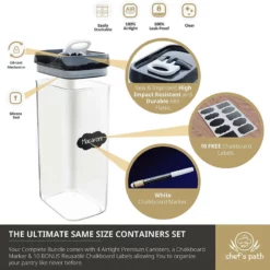 Lufttäta Förvaringsburkar För Ditt Kök - Set (4 St - 3,2 L) -Köksmaterial Försäljningsbutik 81h ZOtb2i QL AC SL1500