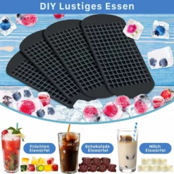 Förpackning Med 4 Miniisbitar, 160 Rutnät För Isbitar För Kök -Köksmaterial Försäljningsbutik 81sGrGugZ3L. AC SL1500