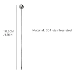 20 Stycken Cocktailpinnar Rostfritt Stål Omrörande Kök -Köksmaterial Försäljningsbutik 93b4d67ab2b3467e90e194e4d23cc7a6