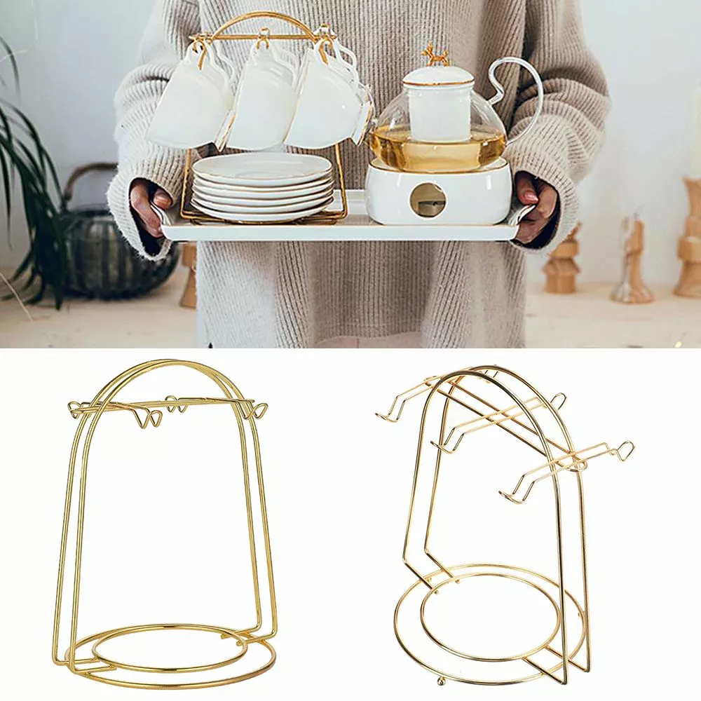 4/6 Koppar Gyllene Koppar Hållare Rack Hem Kök Bordsskiva 5 4/6 Koppar Gyllene Koppar Hållare Rack Hem Kök Bordsskiva - Bild 3