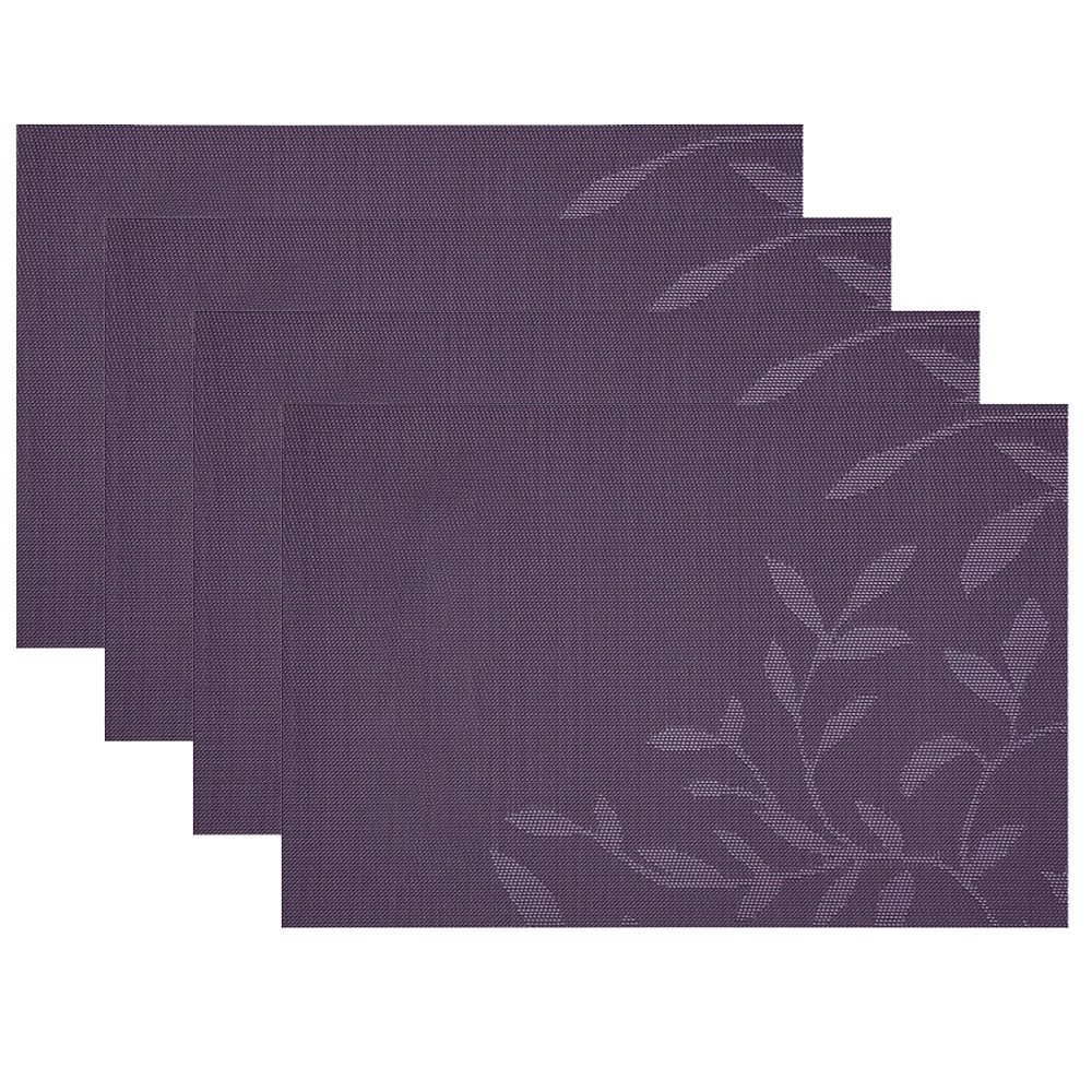 Värmebeständiga Bordsunderlägg, Lätt Att Rengöra För Kök, Lila Purple 4 Värmebeständiga Bordsunderlägg, Lätt Att Rengöra För Kök, Lila Purple - Bild 2