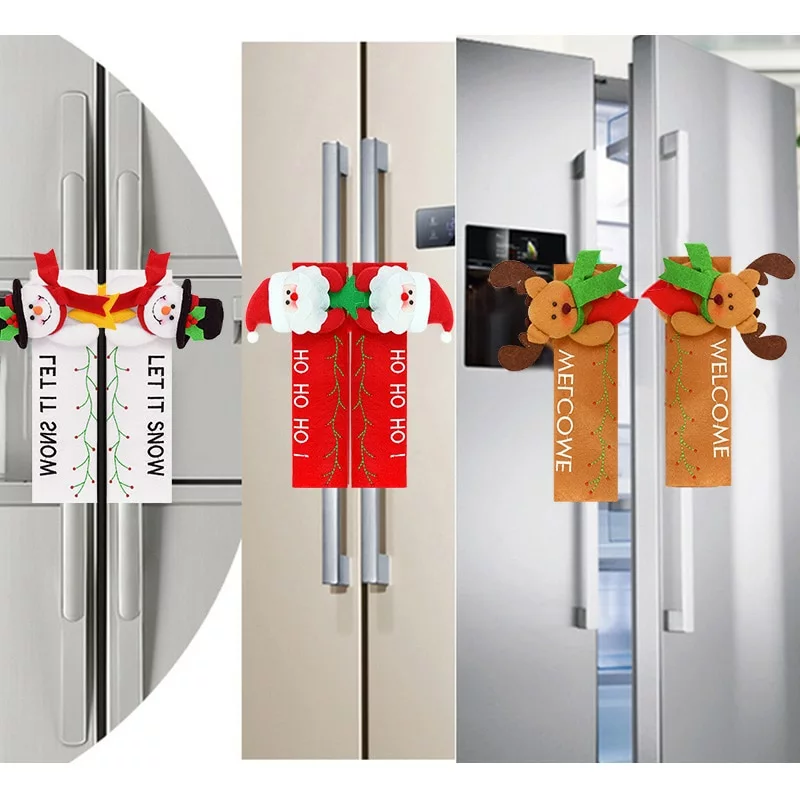 Hem Kök Juldekoration Kylskåp Handtag Handskar Snowman 2pcs 7 Hem Kök Juldekoration Kylskåp Handtag Handskar Snowman 2pcs - Bild 5