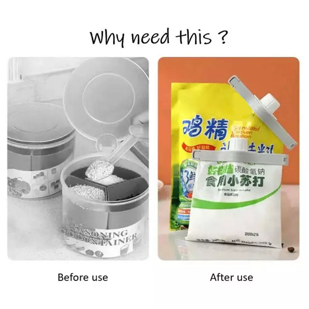 Plast Kök Förvaring Mat Snack Förseglingspåse Clip Sealer Clamp WhiteA One-size 3pcs 8 Plast Kök Förvaring Mat Snack Förseglingspåse Clip Sealer Clamp WhiteA One-size 3pcs - Bild 6