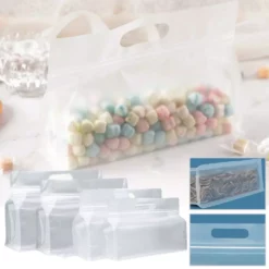 Matpåse Återanvändbar Frysförvaring Silikon Läcksäker Top Kök XL 11.81*9.06in One-size -Köksmaterial Försäljningsbutik HOM5365g03