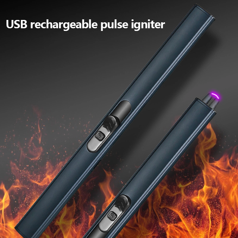 USB Tändare Ljus Plasma Tändare Elektrisk Pulständare Kök Silver 4 USB Tändare Ljus Plasma Tändare Elektrisk Pulständare Kök Silver - Bild 2