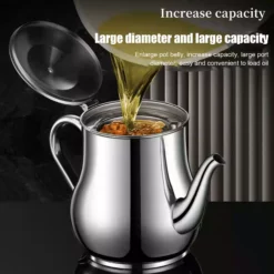 Kök Rostfritt Stål Oljesil Pot Fettbehållare Kanna St SilverD 18oz 13 Kök Rostfritt Stål Oljesil Pot Fettbehållare Kanna St SilverD 18oz -Köksmaterial Försäljningsbutik KIT4193g05 1