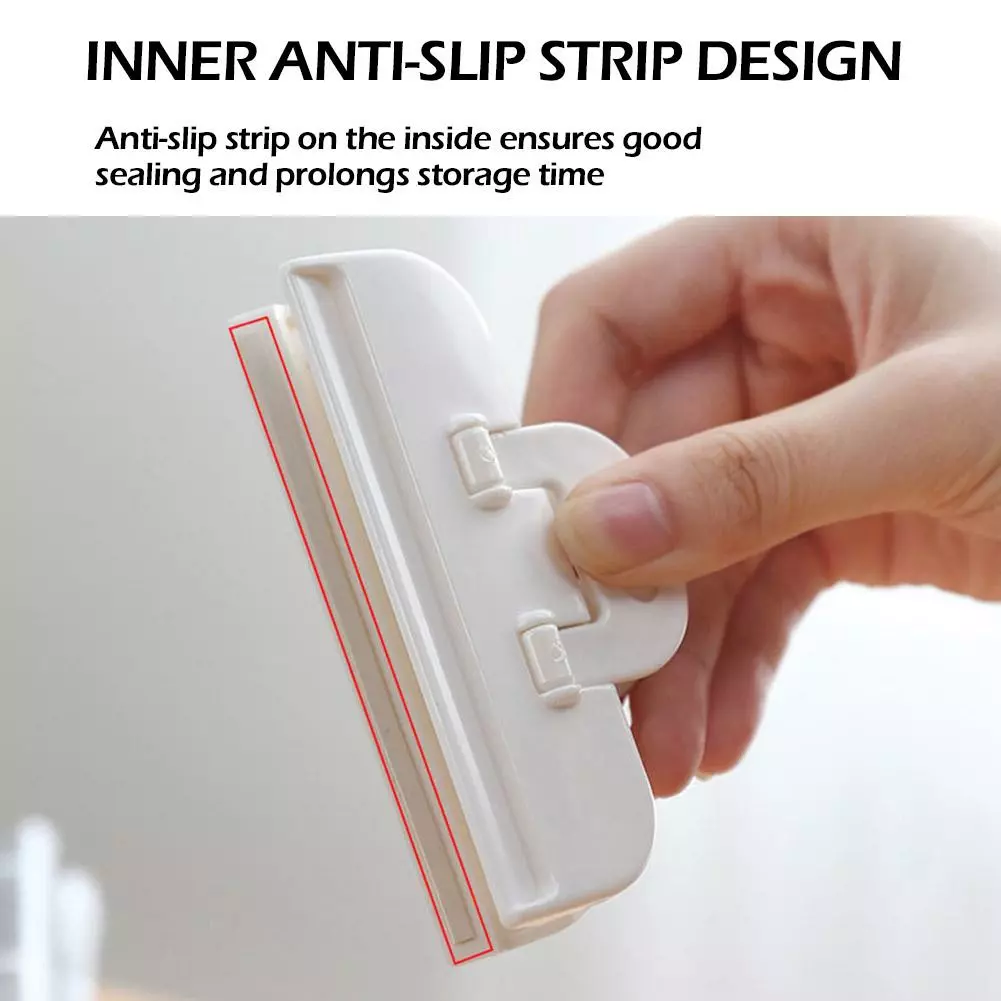 Hushåll Kök Förvaring Plast Mat Snack Förseglingspåse Clip Se M 1pcs 8 Hushåll Kök Förvaring Plast Mat Snack Förseglingspåse Clip Se M 1pcs - Bild 6