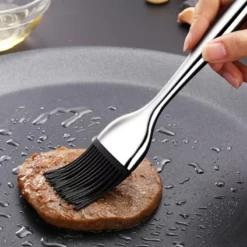 Rostfritt Stål Silikon Kök Oljeborste BBQ Grill Tråckla Ba A2 -Köksmaterial Försäljningsbutik LLJHG35 main3