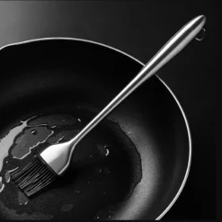 Rostfritt Stål Silikon Kök Oljeborste BBQ Grill Tråckla Ba A2 -Köksmaterial Försäljningsbutik LLJHG35 main4