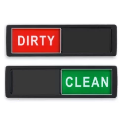 Diskmaskinsmagnet Ren Smutsig Skyltindikator, För Kök Black