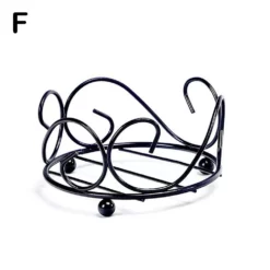 Underläggshållare Förvaringsställ Kök Båda Runda Fyrkantiga Glasunderlägg H Black5 11.5*11.5*6cm