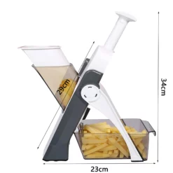 Multifunktionell Grönsak Ter Säkerhet Kök Slicer Sallad Ter Sid Grey 11 Multifunktionell Grönsak Ter Säkerhet Kök Slicer Sallad Ter Sid Grey -Köksmaterial Försäljningsbutik VN LZ171 size