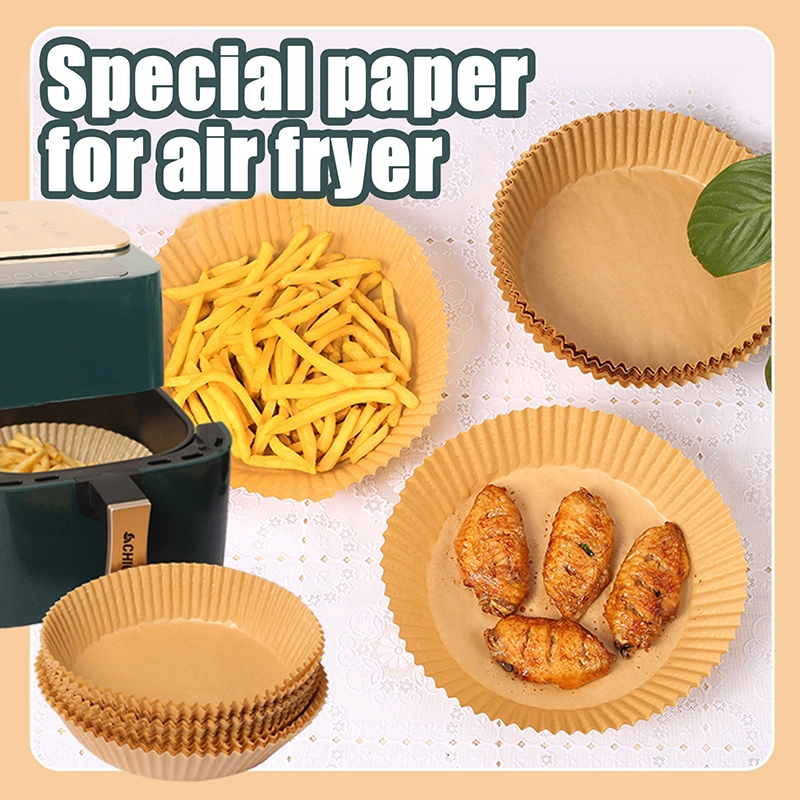 20st Air Fryer Rund Papper Bakmattor Kök AirFryer Bakning B 5 20st Air Fryer Rund Papper Bakmattor Kök AirFryer Bakning B - Bild 3