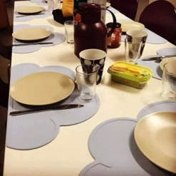 Barn Barn Silikon Molnformad Kök Bordstablett Pad Dining Pink One-size -Köksmaterial Försäljningsbutik YJP4598g15