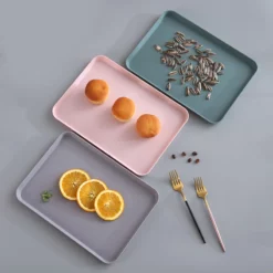 Creative Nordic Rektangulär Plastförvaringsbricka Hem Kök F Blue S -Köksmaterial Försäljningsbutik ZXLHG564 5 1