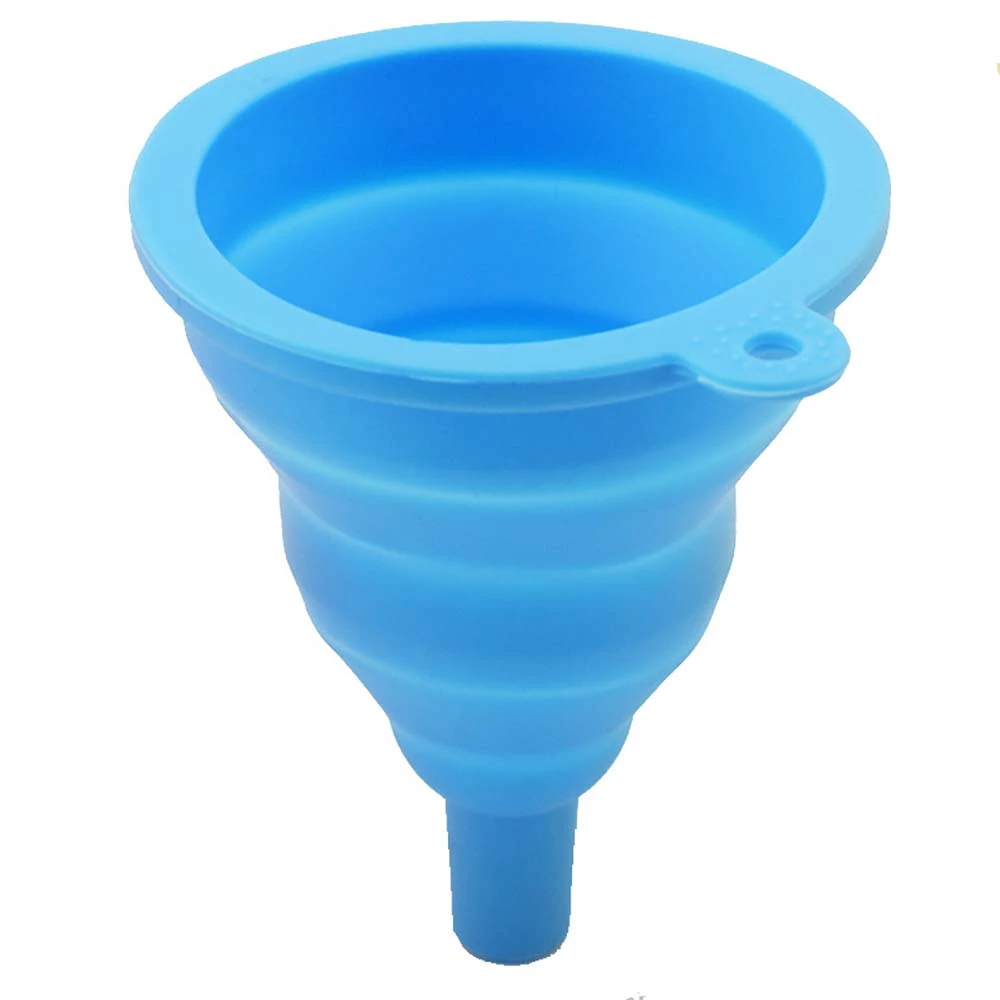 Hopfällbar Vikbar Mini Silikon Tratt Verktyg Kök Praktisk Blue 4 Hopfällbar Vikbar Mini Silikon Tratt Verktyg Kök Praktisk Blue - Bild 2