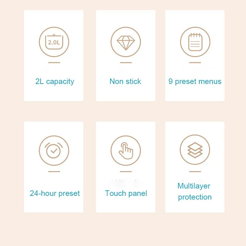 Kök Multifunktionell Elektrisk Smart Home Dragkedja Tryck 8 Kök Multifunktionell Elektrisk Smart Home Dragkedja Tryck - Bild 6