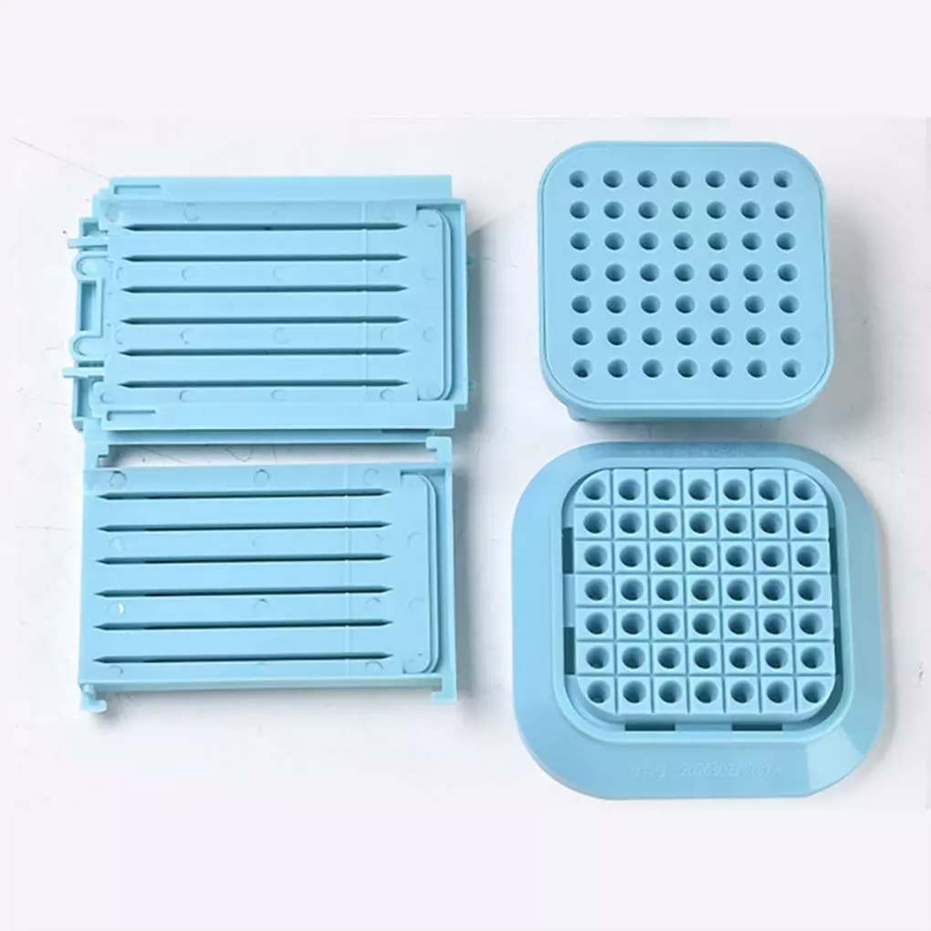 49 Hål Köttspett Kebab Maker Box Kök Quick BBQ Grillspett Blue 7 49 Hål Köttspett Kebab Maker Box Kök Quick BBQ Grillspett Blue - Bild 5