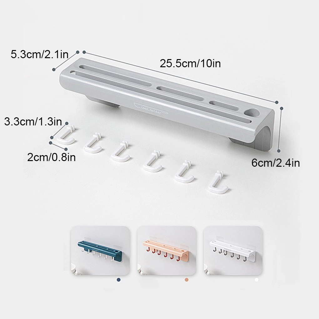 Väggmonterad Slicer Hållare Multifunktionell Hylla Kök Skiving White 7 Väggmonterad Slicer Hållare Multifunktionell Hylla Kök Skiving White - Bild 5