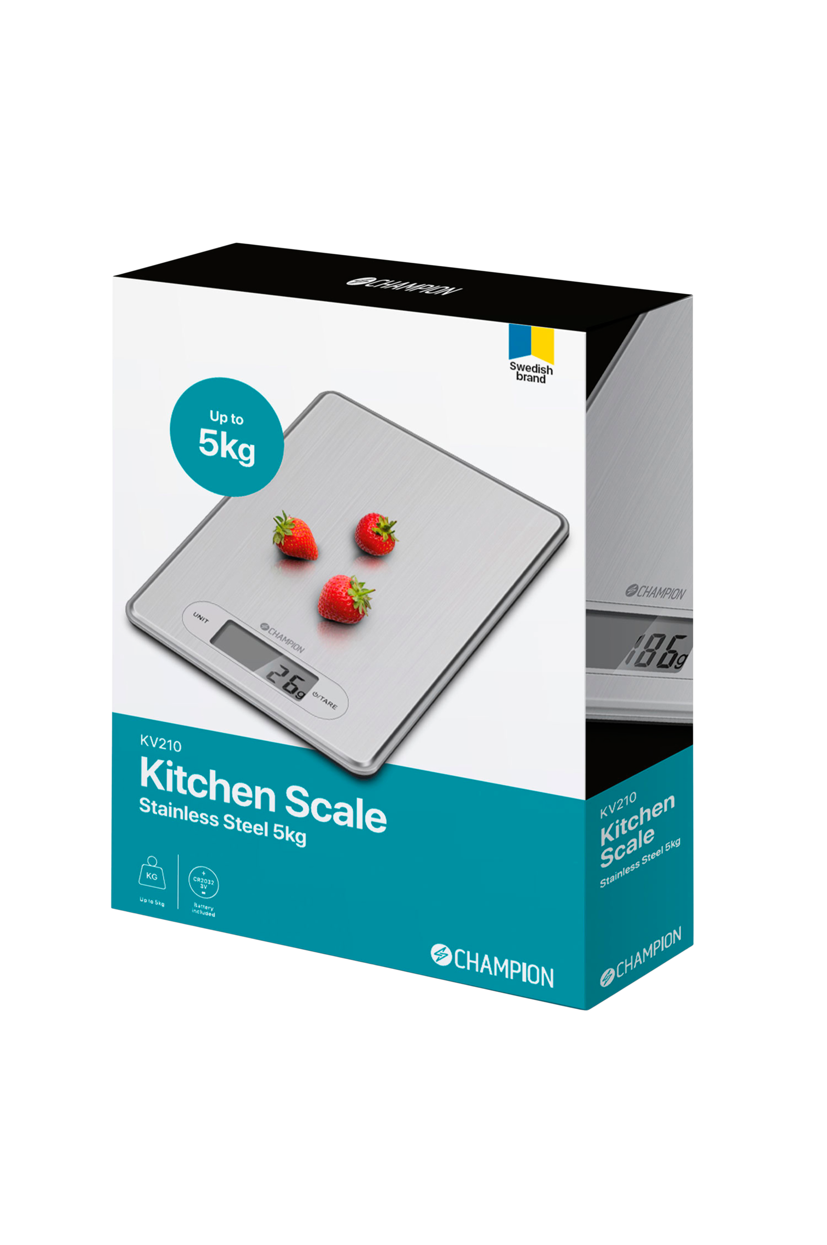 Kök & Hushåll Champion Köksvåg Rostfri 5kg 3 Kök & Hushåll Champion Köksvåg Rostfri 5kg