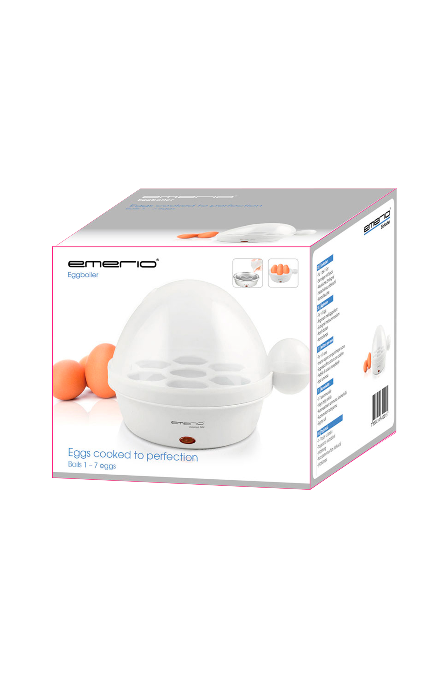 Kök & Hushåll Emerio Äggkokare Vit 3 Kök & Hushåll Emerio Äggkokare Vit