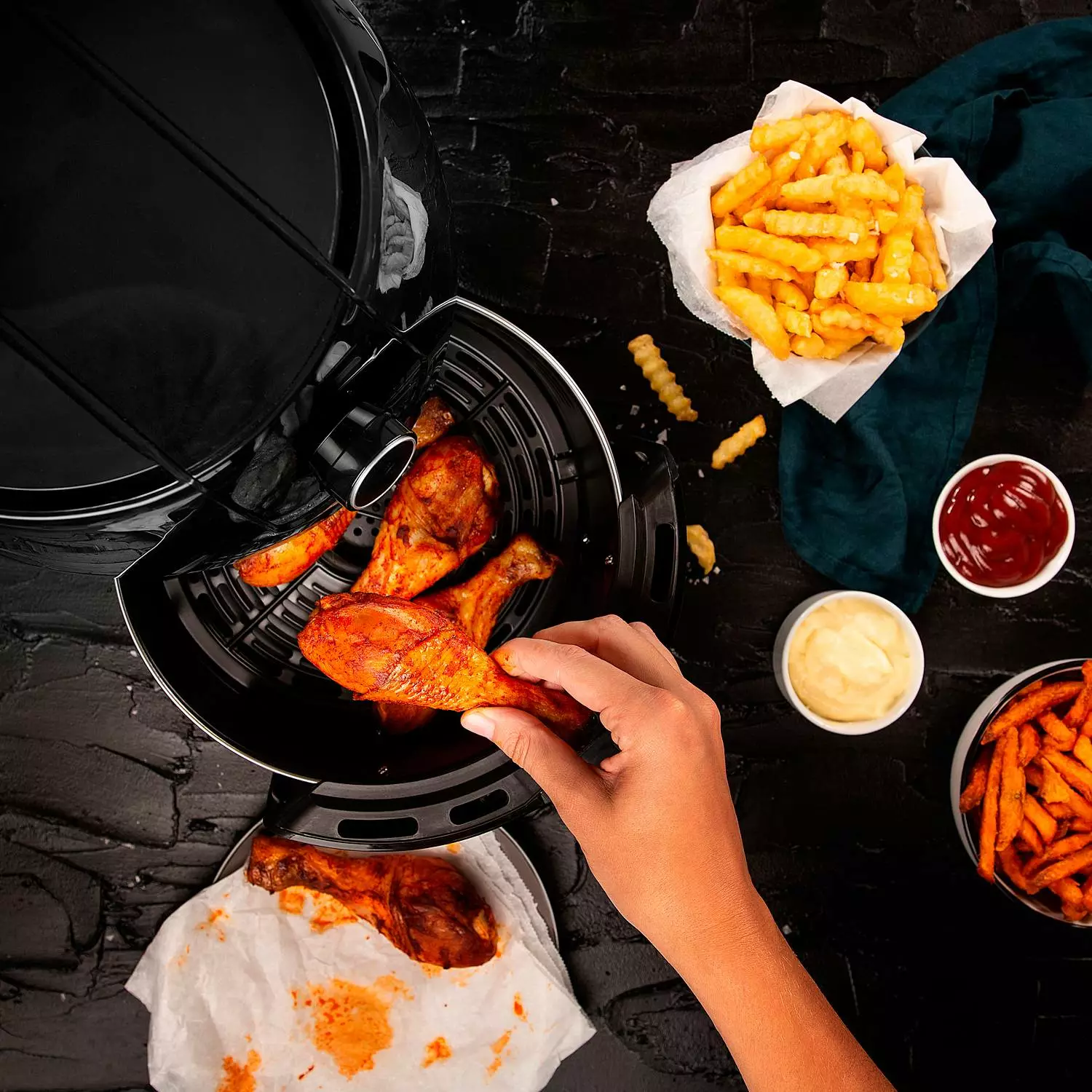 Kök & Hushåll Princess Aerofryer Digital 4.5L Piano XXL 182025 3 Kök & Hushåll Princess Aerofryer Digital 4.5L Piano XXL 182025