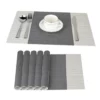6st Bordstabletter Anti-Slip Tvättbar För Kök Vardagsrum Grey -Köksmaterial Försäljningsbutik f2l9eV0